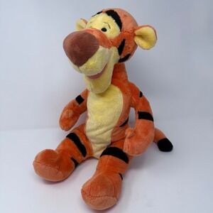 Disney‎ Tigger Sit Up Plush Stuffed Animal Orange Black Stripes Kids Toy READ